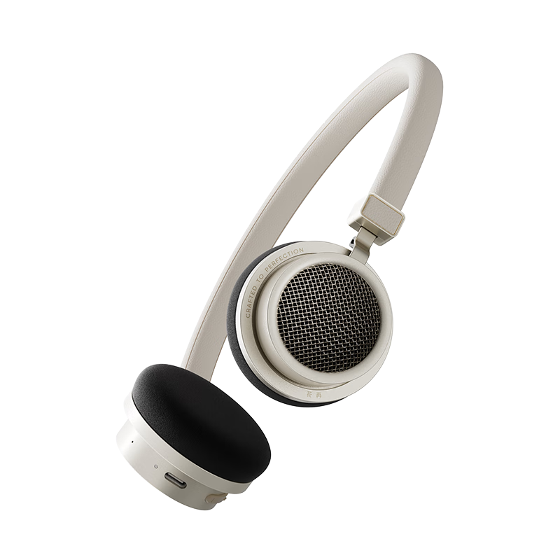 EDIFIER Doo Ace Fashion Retro Small Over-Ear Bluetooth Headphones Bluetooth 6.0 Stylish OOTD Melard Outfit Photo Shoot Atmosphere Female Mother-of-Pearl White
