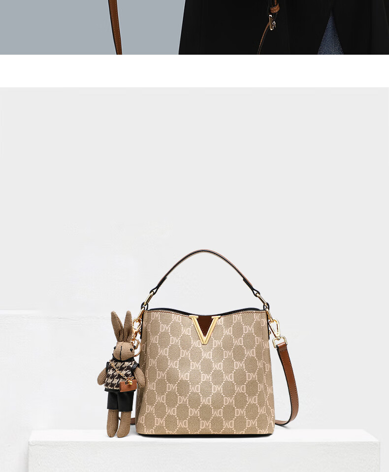 Aiqinghai Handbag, Women's Bucket Bag, Shoulder Crossbody Large Capacity Light Luxury Brand, Birthday Mother's Day Gift, Practical Present for Mom 4