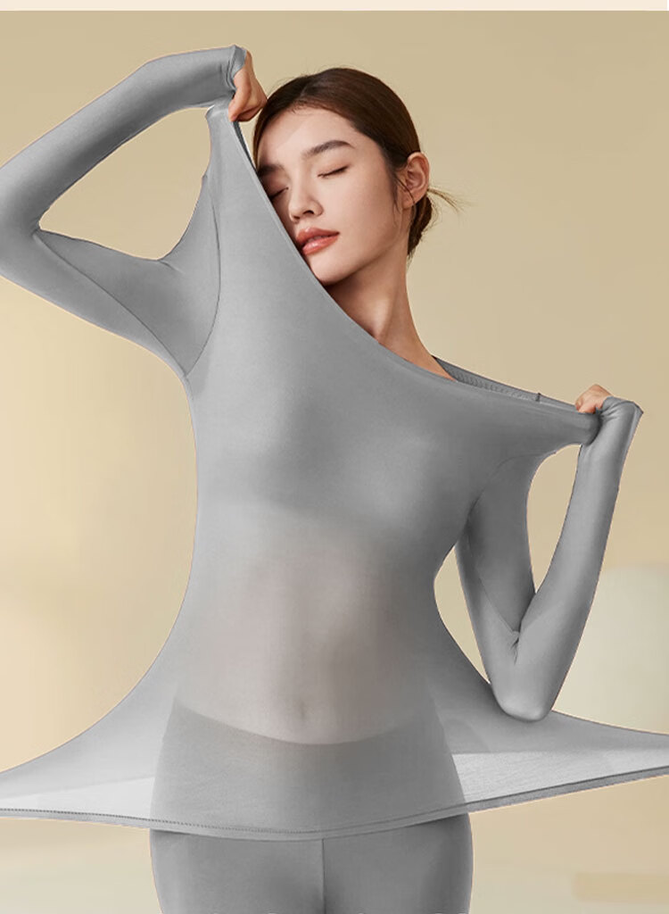 Hug Cotton Ultra-Thin Hyaluronic Acid Antibacterial Skin-Beautifying Thermal Base Layer for Spring and Autumn 20