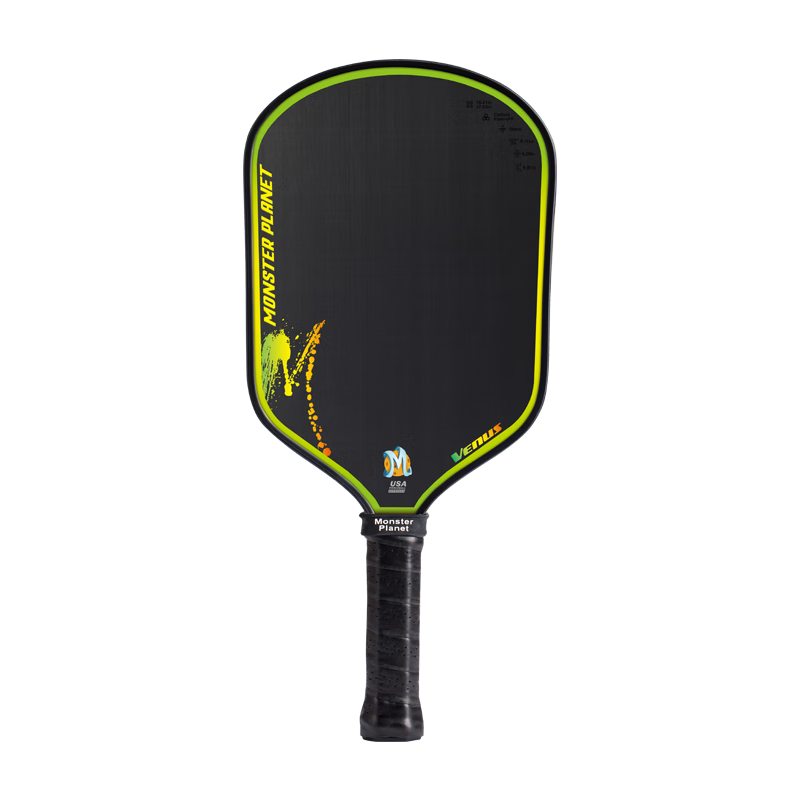 Monsterplanet Monster Planet Pickleball Paddle Set Japanese Imported T700 Matte Carbon Fiber Integrated USAPA Certified