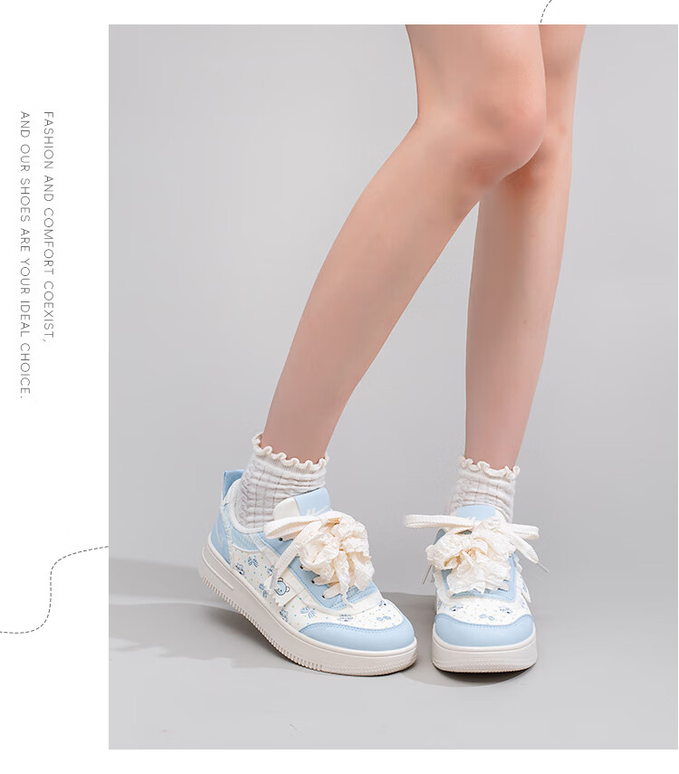 Warrior Women's Shoes, Creative Thick-Soled Footwear for Spring And Autumn, Retro Printed Original Versatile Casual Sneakers, Beige, Size 38 7