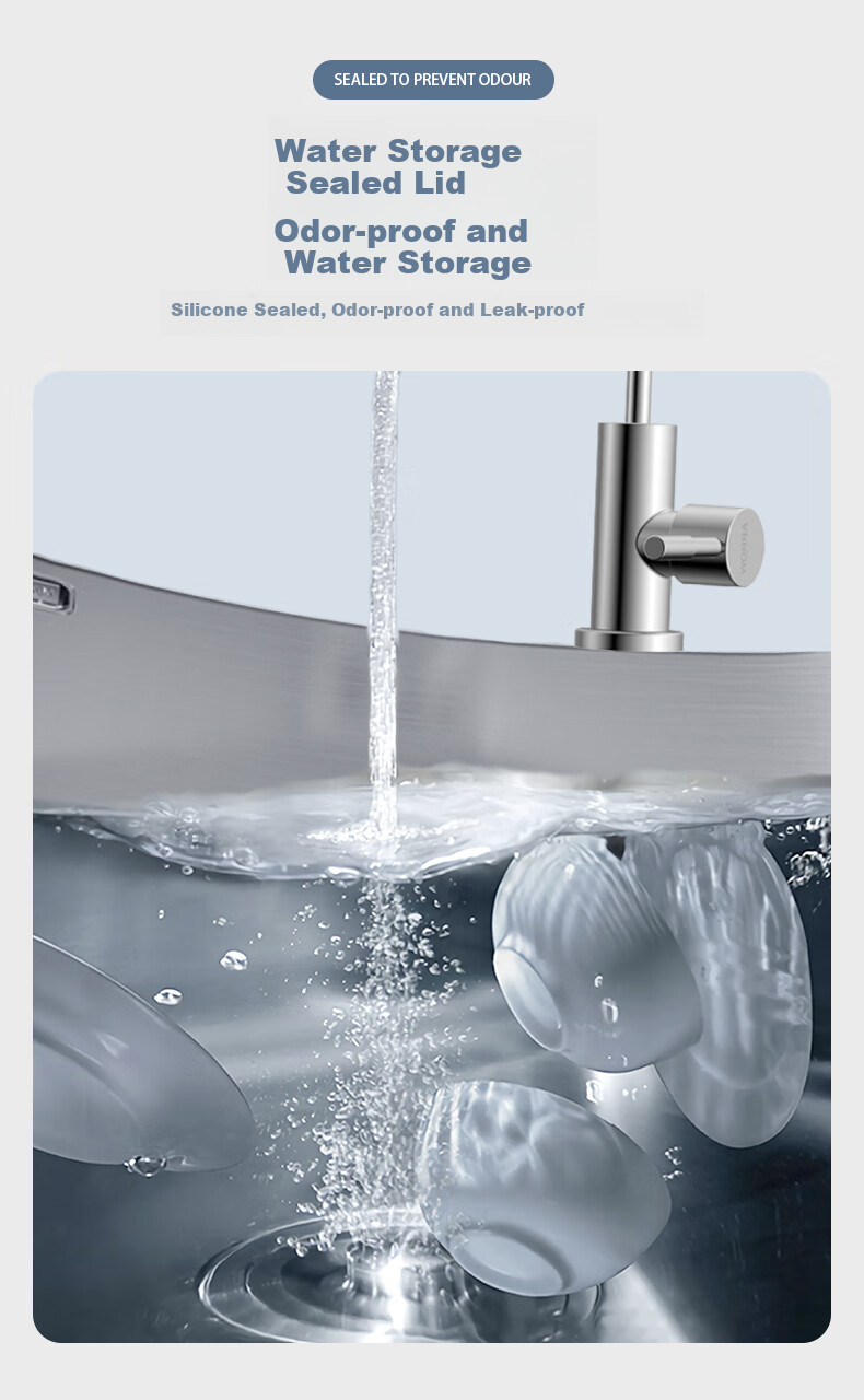 ARROW Kitchen Sink Drain Pipe Three-Way Fitting Accessory Set for Vegetable Washing Basin, Dishwashing Basin, Vegetable Washing Sink Drainage Pipe 5