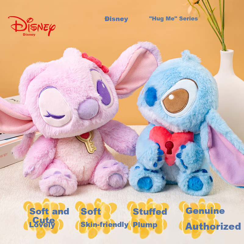 Disney Stitch Plush Toy, Valentine's Day Gift for Women, Birthday Present, Confession Doll, Hugging Pillow