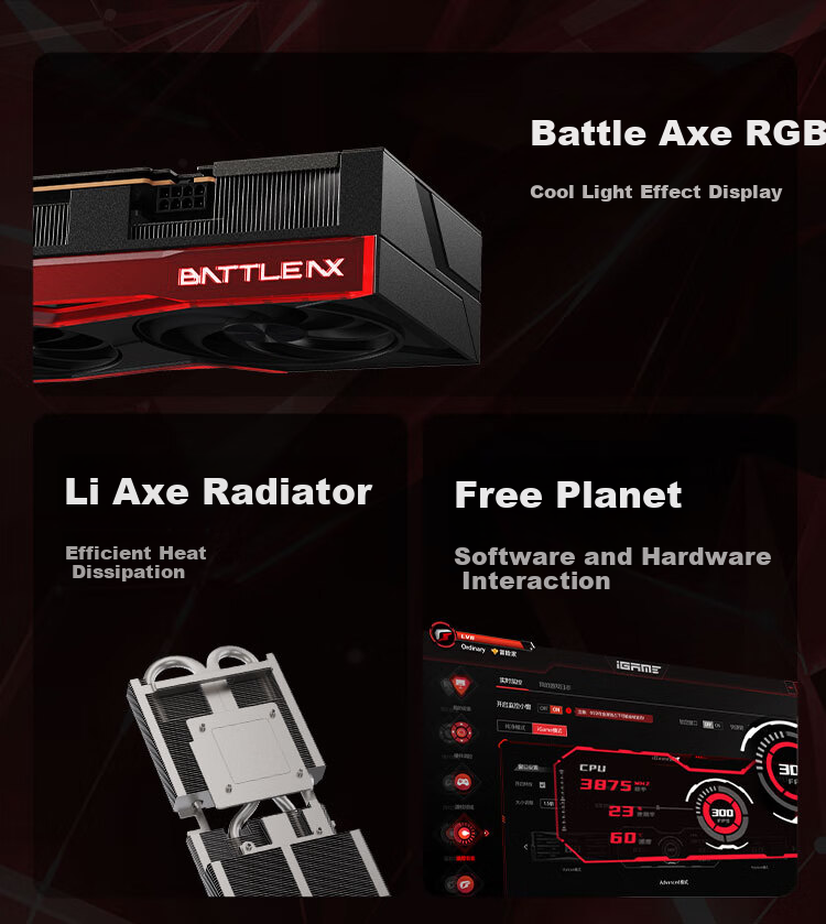 Colorful Battle Axe GeForce RTX 5050 DUO 8GB DLSS 4 Gaming Graphics Card for E-Sports, Ray Tracing, And Game Desig 3