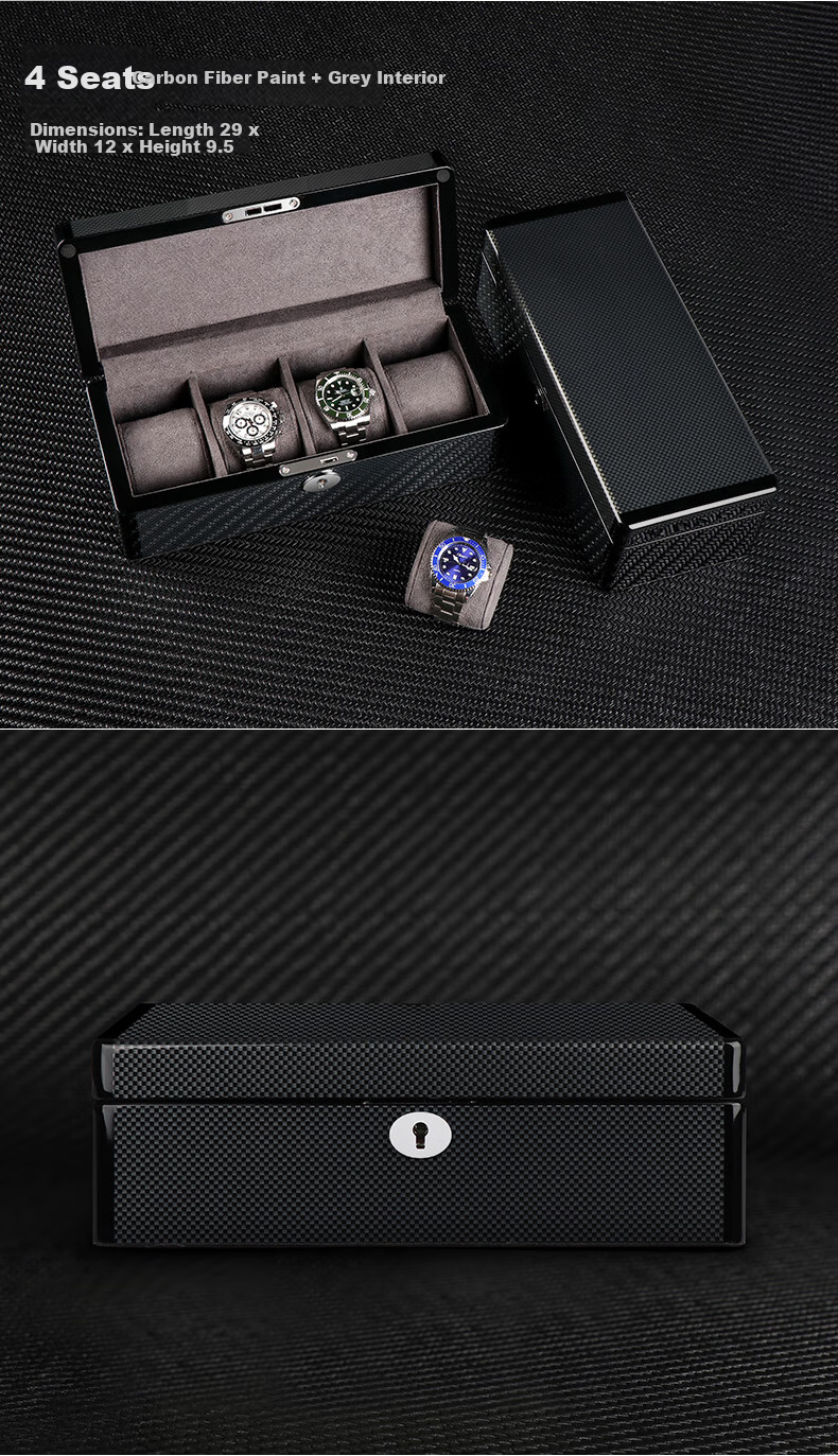 DrikLux Watch Box, Mechanical Wristwatch Case, Storage Box for Watches, Home Organizer Box, Gift for Elders, Husband, Birthday And New Year Present 7