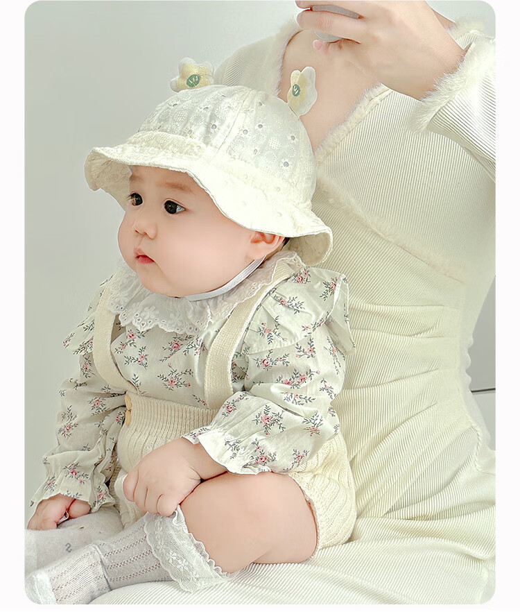Benaxi Baby Hat Summer Spring Autumn Baby Sun Hat Sunscreen Hat Girls Fisherman Hat Infant Toddler Sun Hat for Girls Summer 2