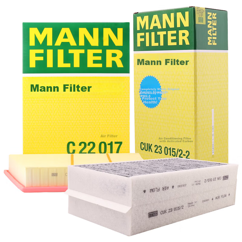 MANNFILTER Air Conditioning Filter And Air Filter Set for 2016-2022 BMW X1 1.5T/2.0T And 2018-2023 BMW X2 1.5T/2.0T
