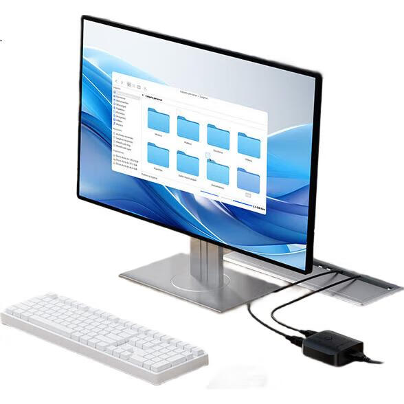USB 3.0 коммутатор Acasis, 2 порта, для принтера, клавиатуры, мыши, USB-накопителя, черный