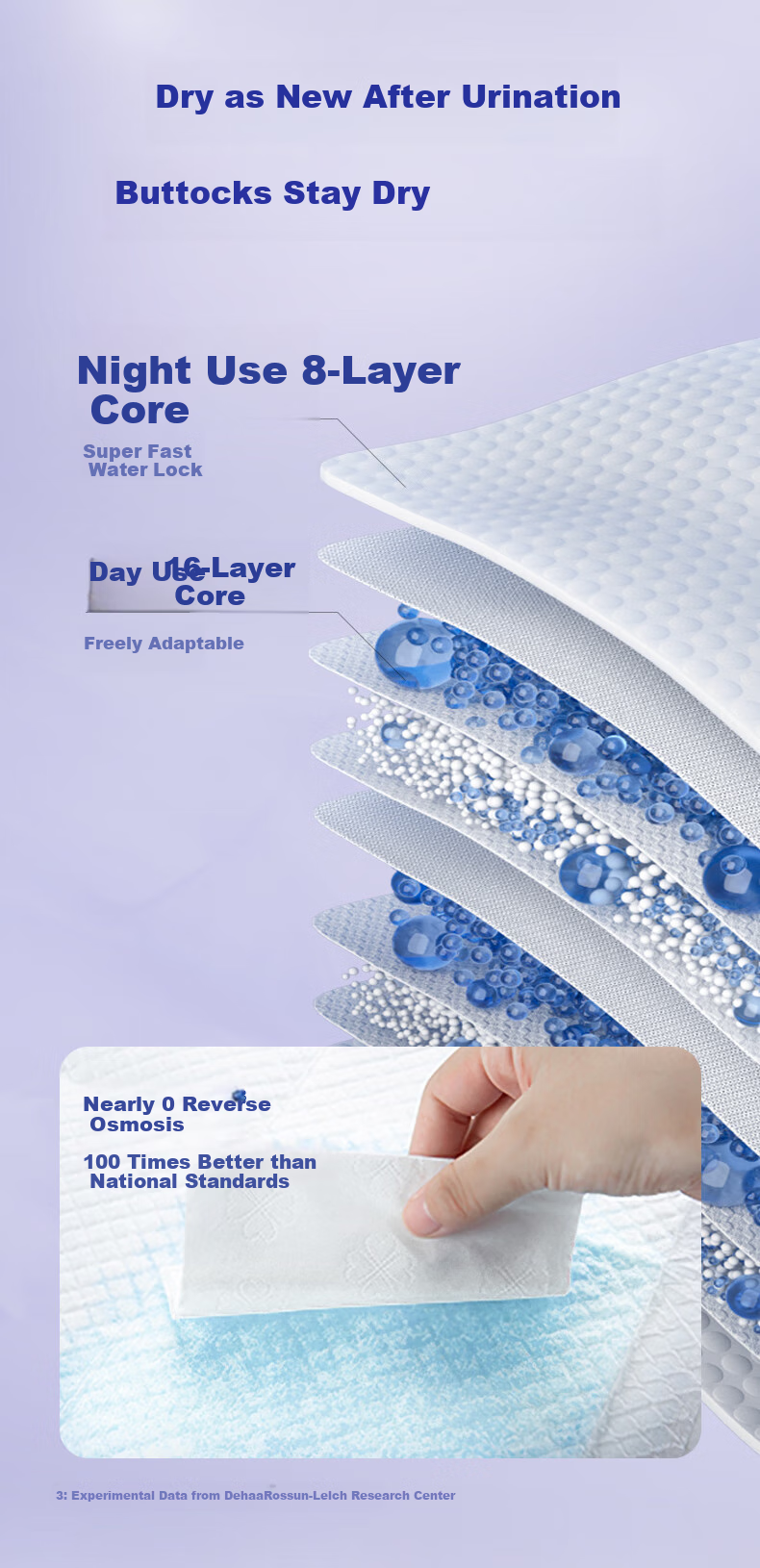 Lelch Black Gold Soft Day And Night Protection Baby Diapers, NB Size, 5 Pieces (Night Use) 9