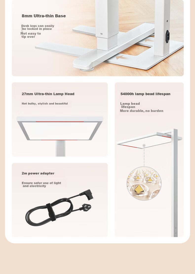 Midea Plus Floor Lamp, Eye-Protecting Standing Lamp for Children's Reading And Study, Voice-Controlled Smart Light Sensor, Large Street Lamp 20