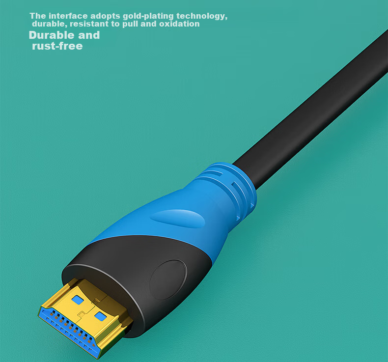 BURLEFRAN HDMI Cable Version 2.0, 4K Digital High-Definition Cable, 3D Video Cable Engineering Grade, Laptop Set-Top Box to TV Projector Monitor Data Cable, 1.5 Meters 10