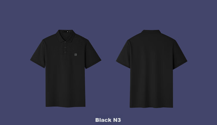 HLA Short-Sleeve Polo Shirt for Men, Summer Three-Body Collaboration Series, Cool-Feeling Men's Summer Wear 15