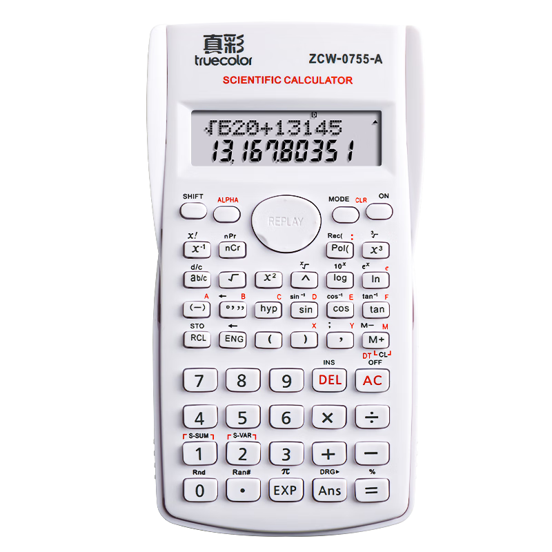 TRUECOLOR Scientific Calculator Multifunctional Financial Accounting Calculator for Students White Single Pack