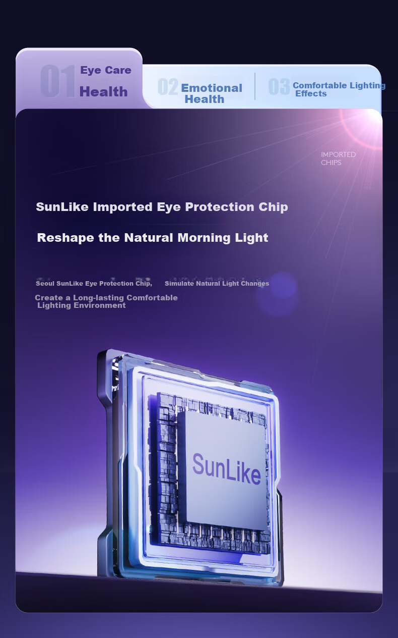 Panasonic Floor-Standing Eye Protection Lamp Premium Edition, Purple Light 150W, Large Panel, Full Spectrum Eye Protection Study Lamp 6