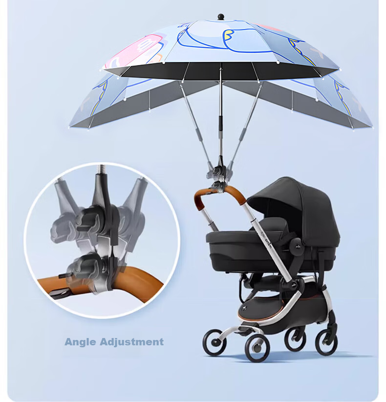 BAHAINIAO Stroller Sun Umbrella, Universal for Baby Carriages And Pushchairs, Baby Walking Aid, Sun Protection And Rain Umbrella 4