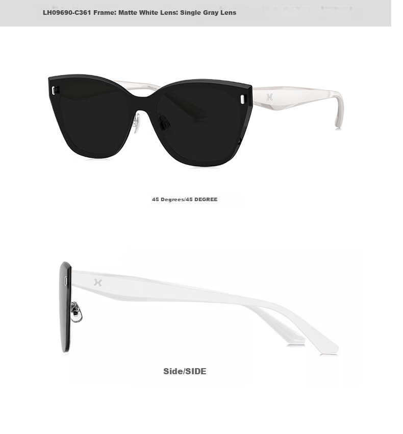 LOHO Sunglasses, 2025 New Cat-Eye High-End Color-Blocking Sunglasses, Full Lens Surface, High-Definition Sun Protection And Eye Protection Glasses for Women And Me 8