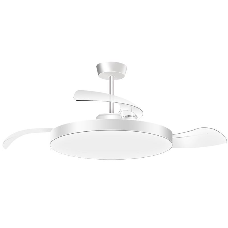 Foshan Lighting Three-Proof Fan Light Ceiling Fan Dining Room LED Light Blue White 42 Inch 56W