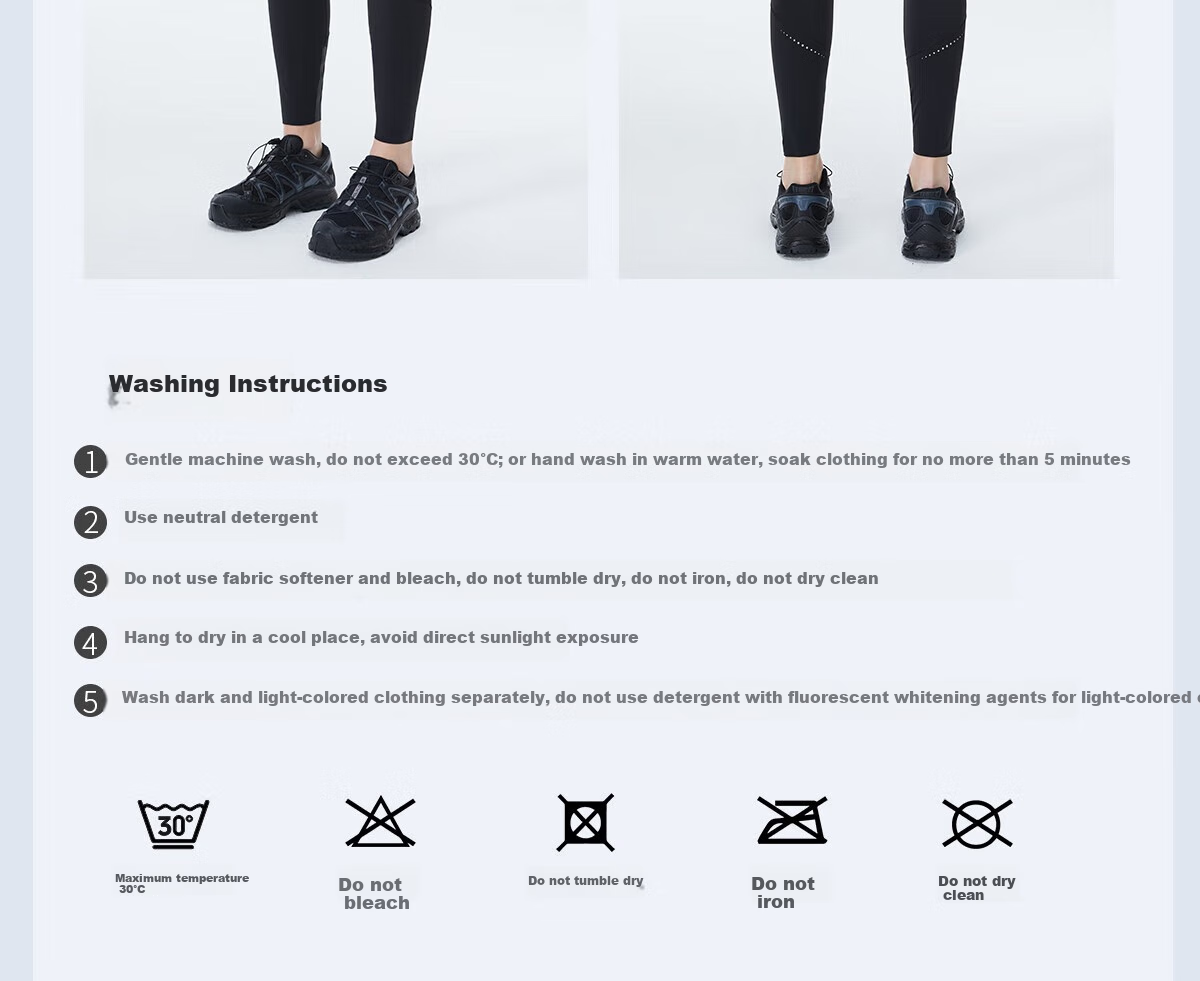 SURPINE Tafeng Series Wear-Resistant Reinforced Hiking Tight Pants, Outdoor Sun Protection Quick-Dry Long Pants, Obsidian Black, L 22