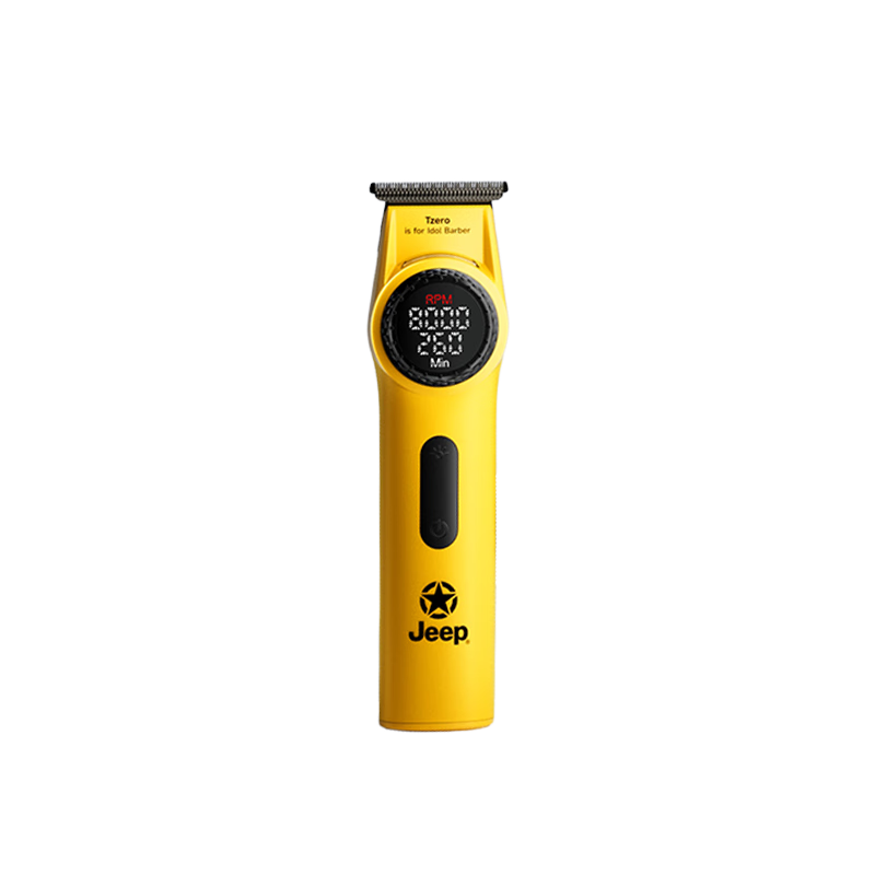 JEEP Professional Electric Hair Clipper for Men, Electric Engraving Trimmer, Smart Anti-Pinch, Long Battery Life, High-Speed Motor, 21-Speed Adjustable, Aluminum Alloy Body