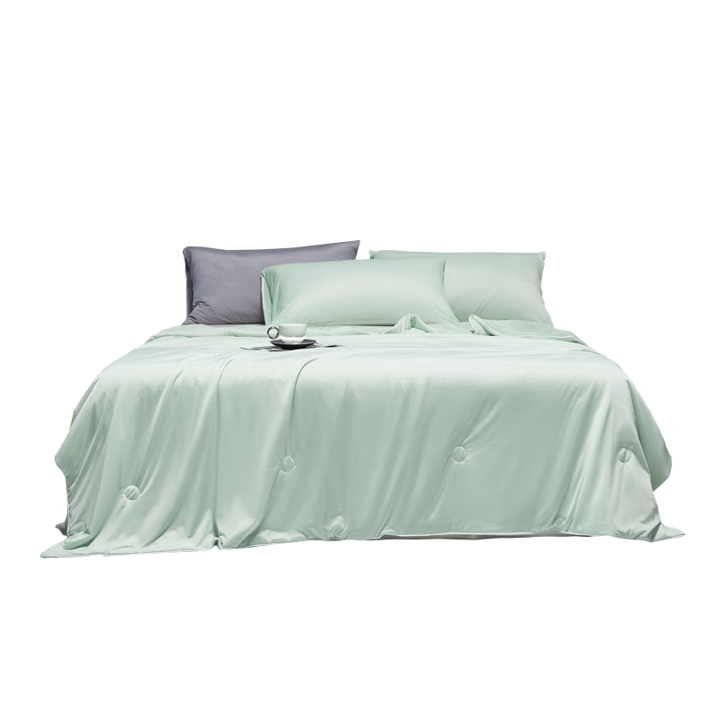 Wuyinliangpin Class A Cooling Ice Silk Summer Quilt, Deep Sleep Pro Single Air Conditioning Quilt, Thin Dormitory Blanket for Summer, 150*200cm