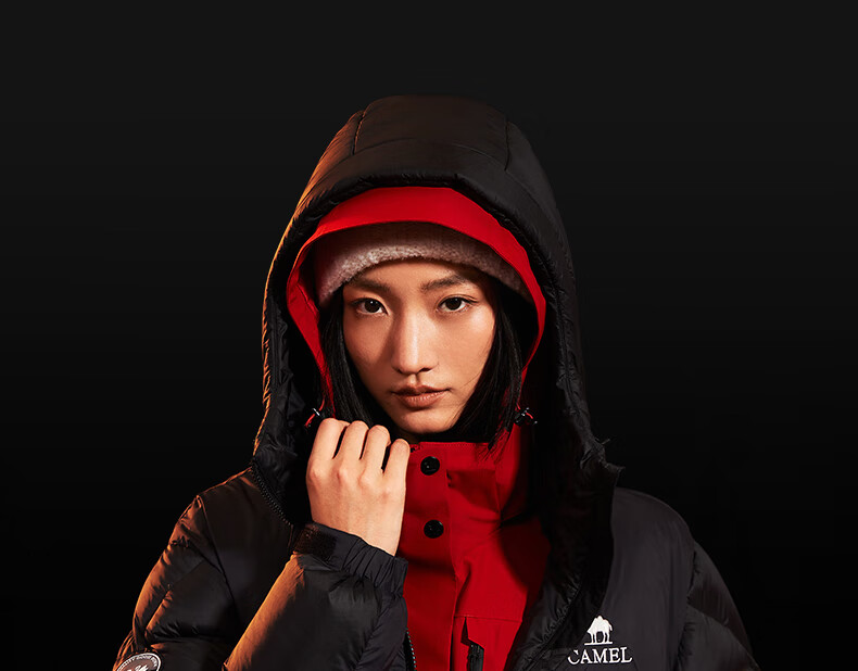 Camel Volcano PRO Goose Down Jacket Dilireba Same Style Unisex Thickened Hooded Down Coat M35CR07101 15