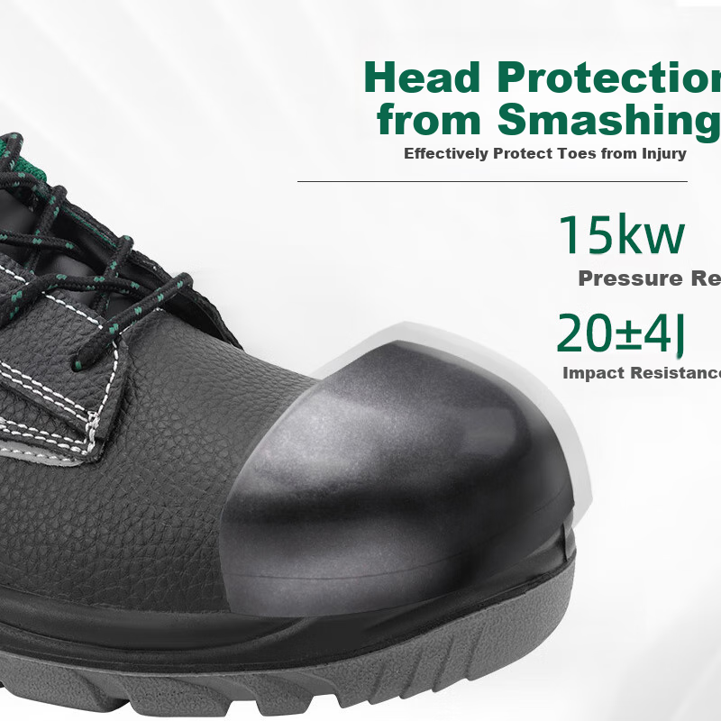 Рабочая обувь Shida Safety Shoes, мужская, кожаная, с защитой от проколов и ударов, нескользящая, модель FF0001, размер 39