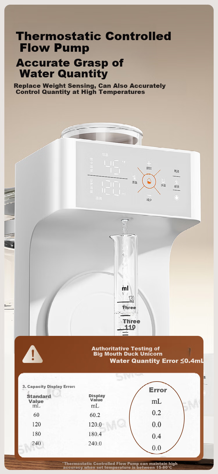 Boboduck Constant Temperature Kettle Baby Formula Dispenser Three-In Milk Maker All-In Feeding Station with Temperature Control 1.5L 6292 6