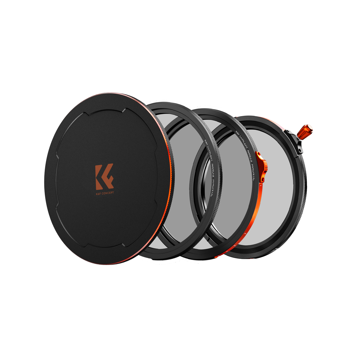 K&F CONCEPT Magnetic 3-in-1 Adjustable ND2-32 Variable ND Filter Black Soft 1/4 Polarizer CPL 67/72/77/82mm for Canon Sony Mirrorless DSLR Portrait Filter