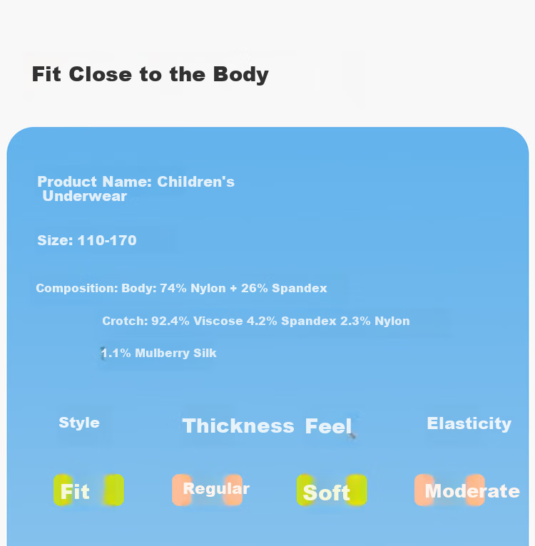 Bingxuemumian Children's Ice Silk Underwear, Girls' Class A Boyshorts, Summer Thin Style, 10A Antibacterial Cooling Seamless Girls' Boxer Briefs 16