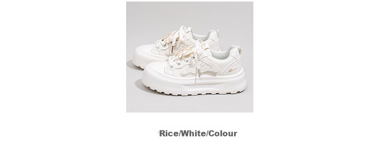 Huili Women's Shoes, White Sneakers for Women, Original Butterfly Casual Skateboard Shoes, Versatile Women's Footwear, 2278 Beige/navy Blue, Size 35 1