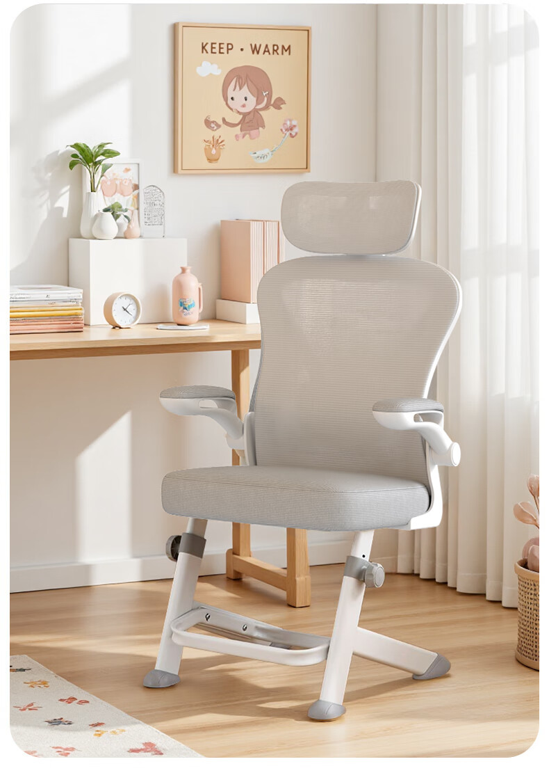 Quanpinwu Computer Chair, Study Chair, Office Chair, Ergonomic Chair, Student Chair, Lumbar Support Chair, Swivel Chair, Gaming Chair, Height Adjustable 16
