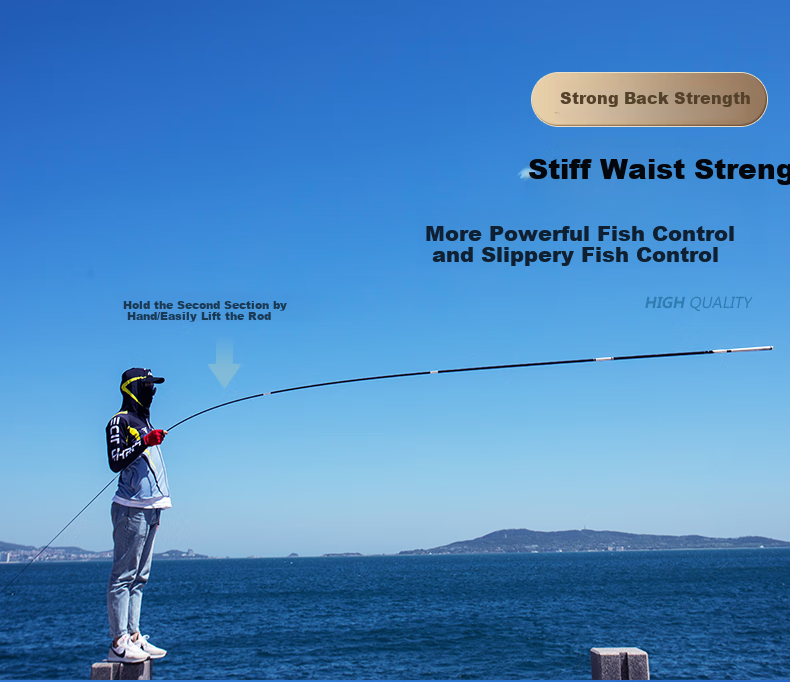 GW Fishing Rod, Handheld Rod, 5.4 Meters, Strong Hand, Lake And Reservoir Fishing Rod, 5H Ultra-Light, Ultra-Hard, 28-Section Large Comprehensive Rod, Fishing Pole, Fishing Tackle 9