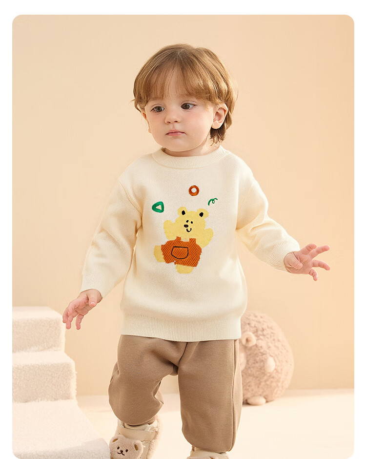 Balabala Kids Sweater Baby Knitwear Boys Girls Innerwear 2025 Winter Cartoon 209425103206 4