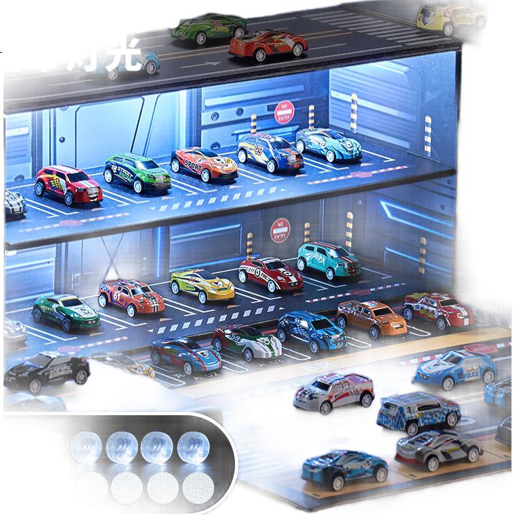 Игрушечный паркинг BAOLE STAR TOYS, набор из 120 машинок, инерционные, с подсветкой и треком, для детей от 3 лет