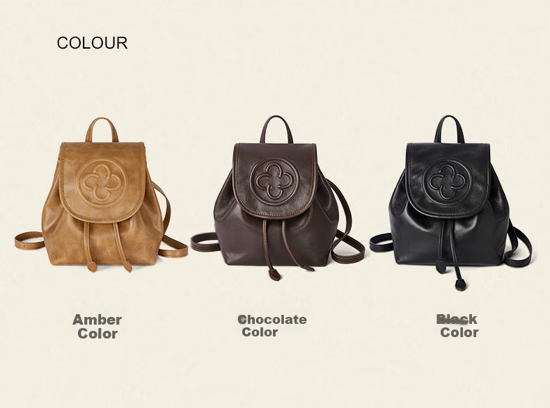 CASSILE Women's Handbag Backpack, Genuine Leather Commuter Tote Bag, 520 Gift 5