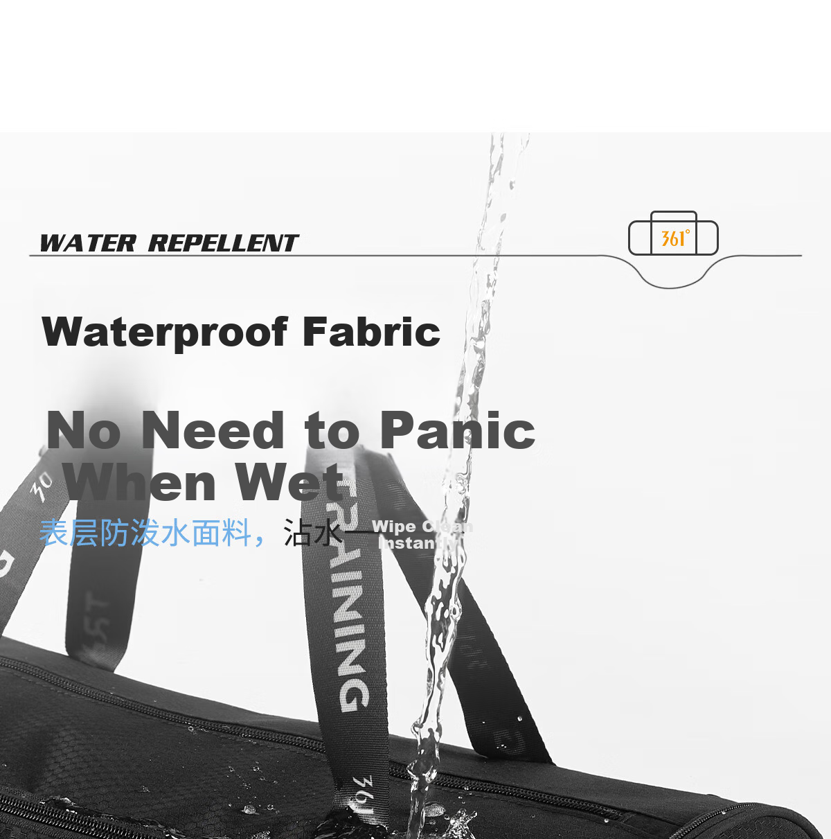 361° Swimming Bag, Beach Storage Waterproof Bag, Handbag for Men And Women, Dry-Wet Separation Swimming Training Bag 3