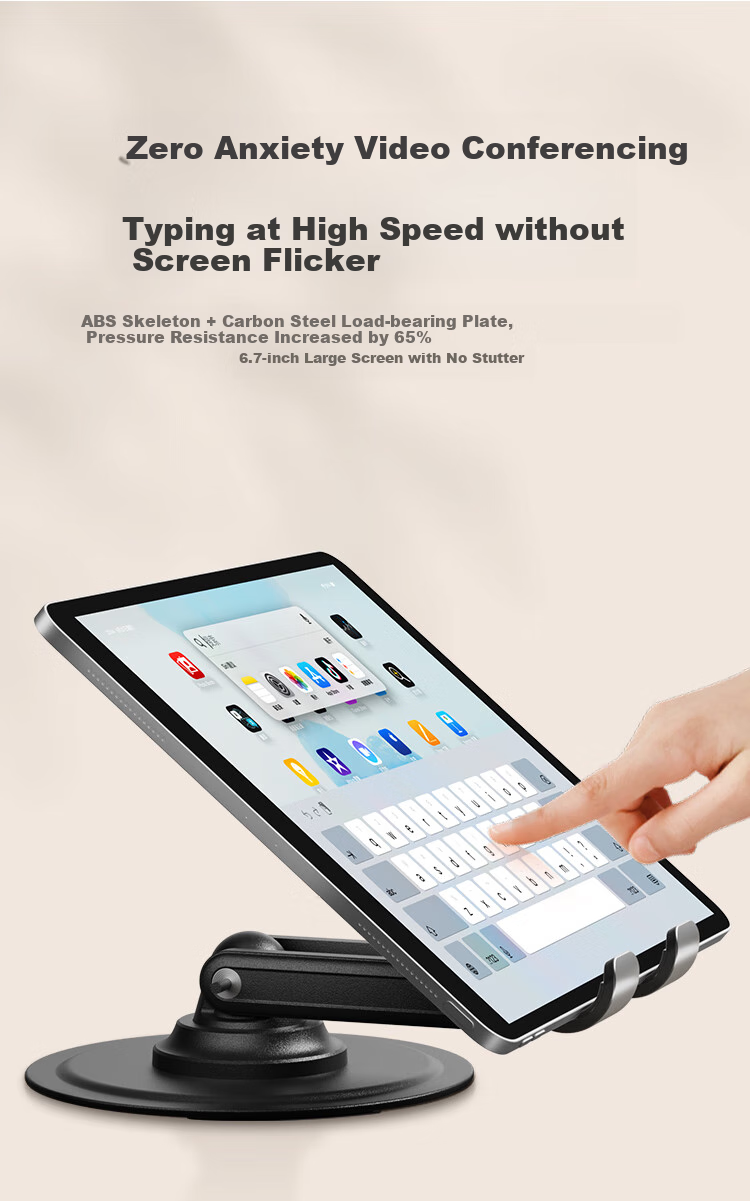 JD Original Phone Stand, Three-Axis Foldable Tablet IPad Stand, Lazy Bedside Stand for Live Streaming, Gaming, Reading, Binge-Watching, Multifunctional, Compact And Portable, Suitable for Apple 17 And Huawei 2