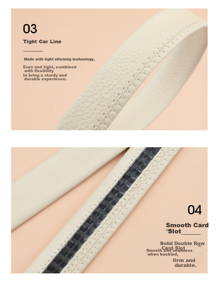 CROCODILE Top-Grain Leather Women's Automatic Buckle Belt, Fashionable And Versatile, Birthday Gift for Women T3727 7