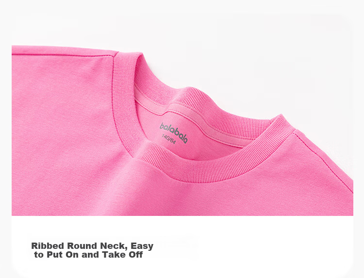 BALABALA Children's Clothing, Girls' Short-Sleeve T-Shirt, Summer Wear for Older Kids, Quick-Dry Sweet Printed Top, 208225117029 4