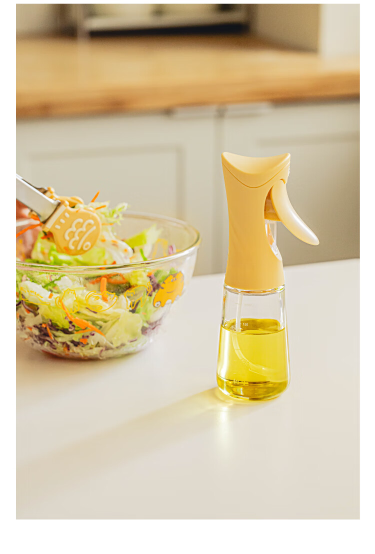Shuke Spray Oil Bottle High Borosilicate Glass Mist Sprayer Household Food-Grade Kitchen Oil Dispenser 17