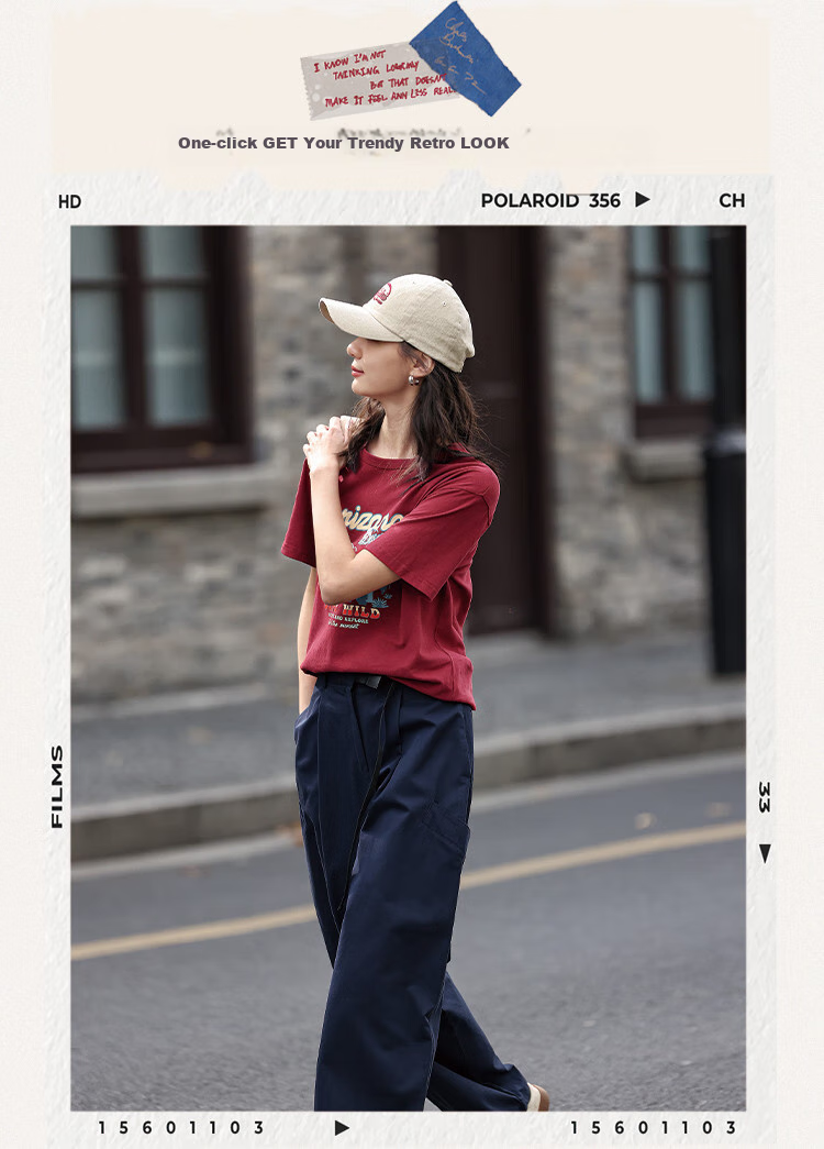 Dme [Vintage Floral Print T-Shirt], Summer Style, Grayish Blue Round Neck Decorative Short-Sleeve T-Shirt for Wome 20