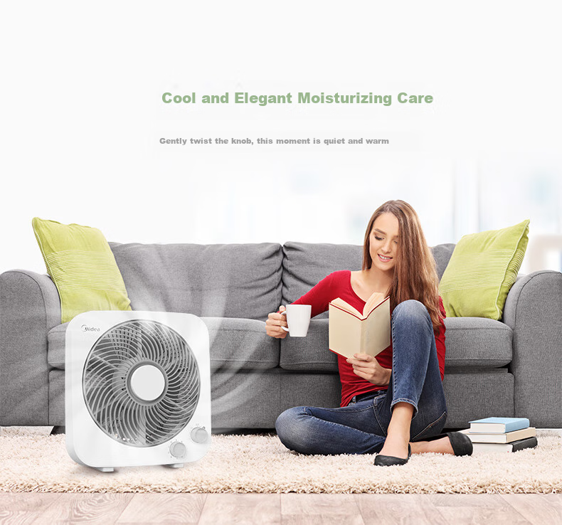Midea Electric Fan, Home Desktop Small Fan, Hongyun Fan, Dormitory Bedroom Energy-Saving Electric Fan, Table Fan, Oscillating Fan, Quiet Low-Noise Five-Blade Fan, KYT25-22MW 8