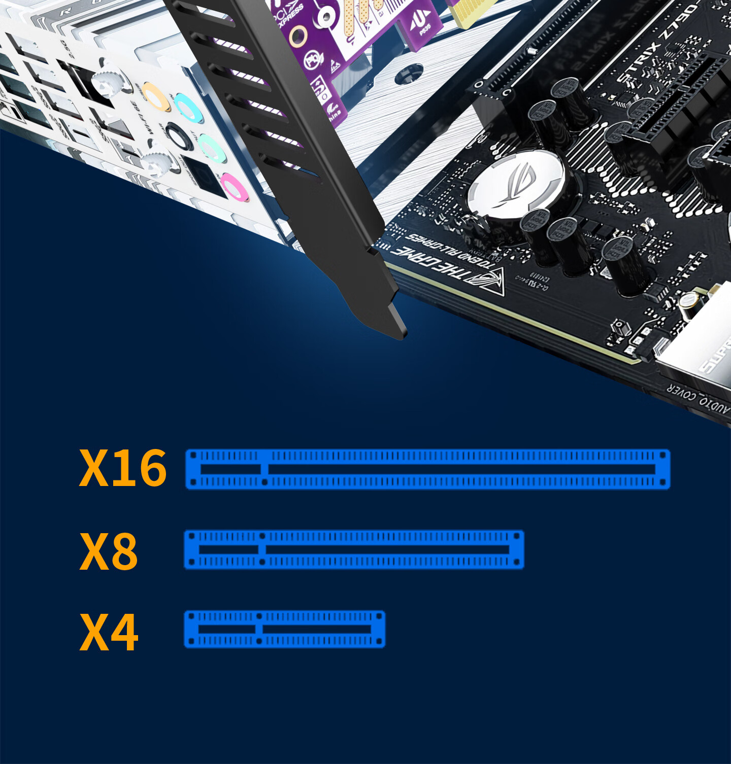 JEYI PCIe to M.2 NVMe Expansion Card PCIe 5.0 Full Speed 128Gbps Backward Compatible with PCIe 4.0/3.0 X4/X8/X16 SSD Adapter Card 13