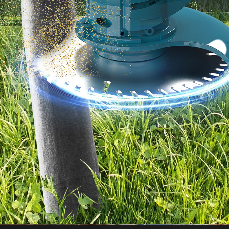 Milade Electric Lawn Mower Small Home Use Cordless Rechargeable Lithium Battery Multifunctional Grass Trimmer Cutter Tool 26