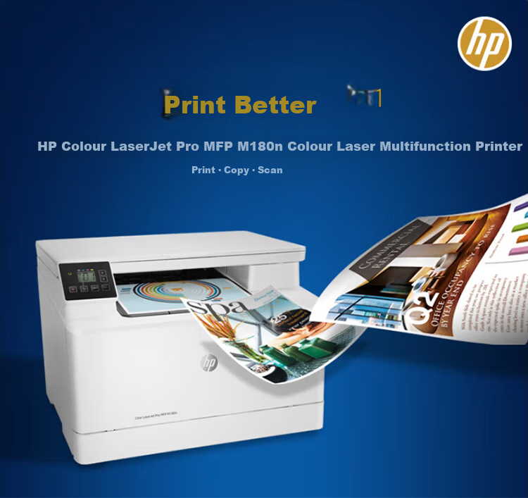 HP M180n Color Laser All-In Home Printer, Copier, Scanner Three-In (Upgraded Version of M176n) High-Speed Color Printing 2