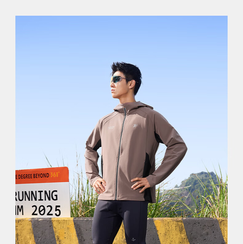 361° Men's Autumn Rainproof Water-Repellent Sports Casual Outdoor Running Jacket Windbreaker 652532605-2 9
