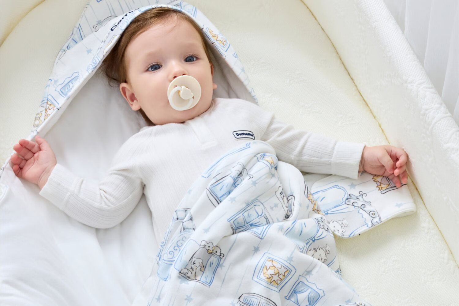 DOMIAMIA Baby Detachable Liner Swaddle Blanket Autumn Winter Newborn Universal Four Seasons Wrap 29