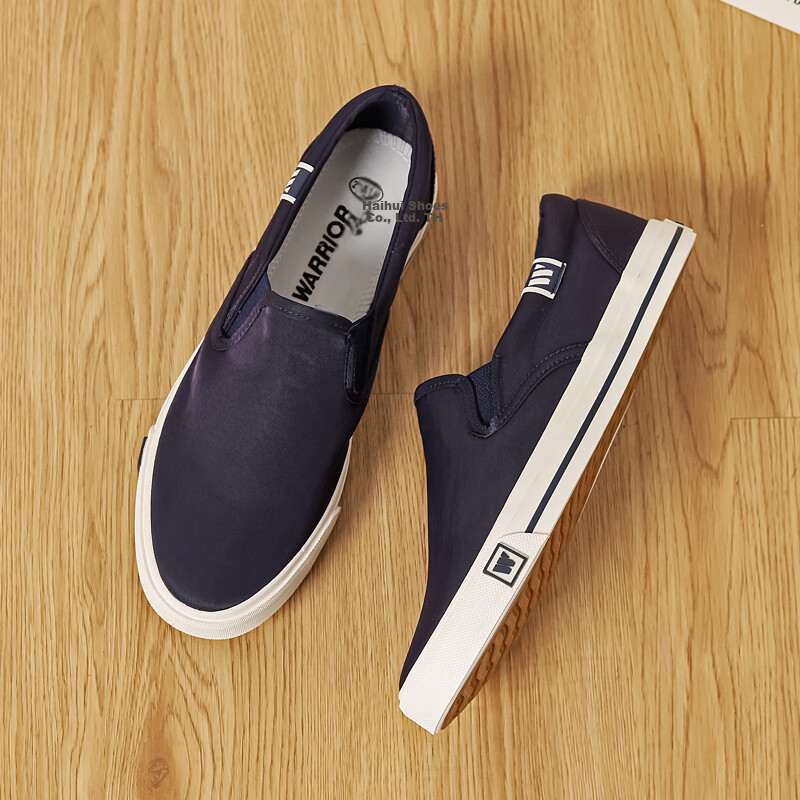 Кроссовки Warrior Canvas Shoes для мужчин, дышащие повседневные низкие кеды, артикул WXY-L571T, темно-синий, размер 41