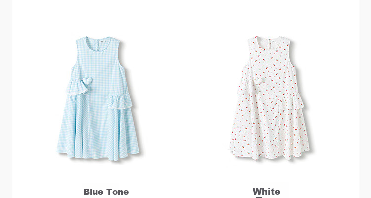 BALABALA Girls' Dress, Children's One-Piece Dress, 2025 Summer Style, for Young And Middle-Aged Children, Plaid Sleeveless Princess Dress, 208225111016 8