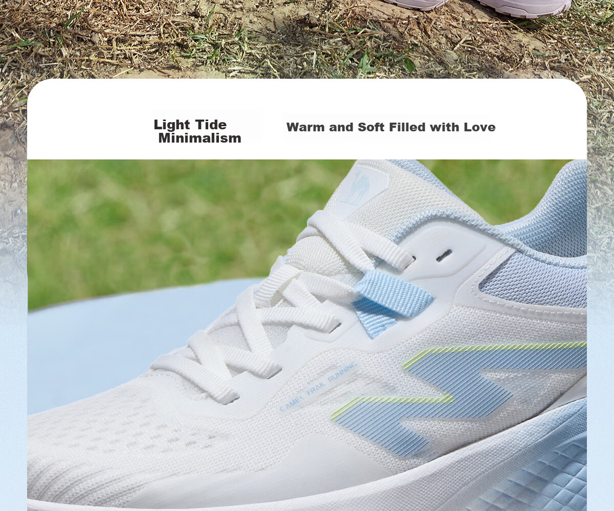 CAMEL [Feiteng] Trail Running Shoes, 2025 Spring New Product, Men's And Women's Running Shoes, Thick-Soled Heightening, Wear-Resistant, Non-Slip Sports Shoes 7